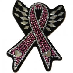 Breast Cancer Rhineston Helmet Patch